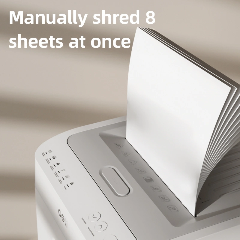 Quiet office paper shredding with Deli ET081 in Kuala Lumpur workplace