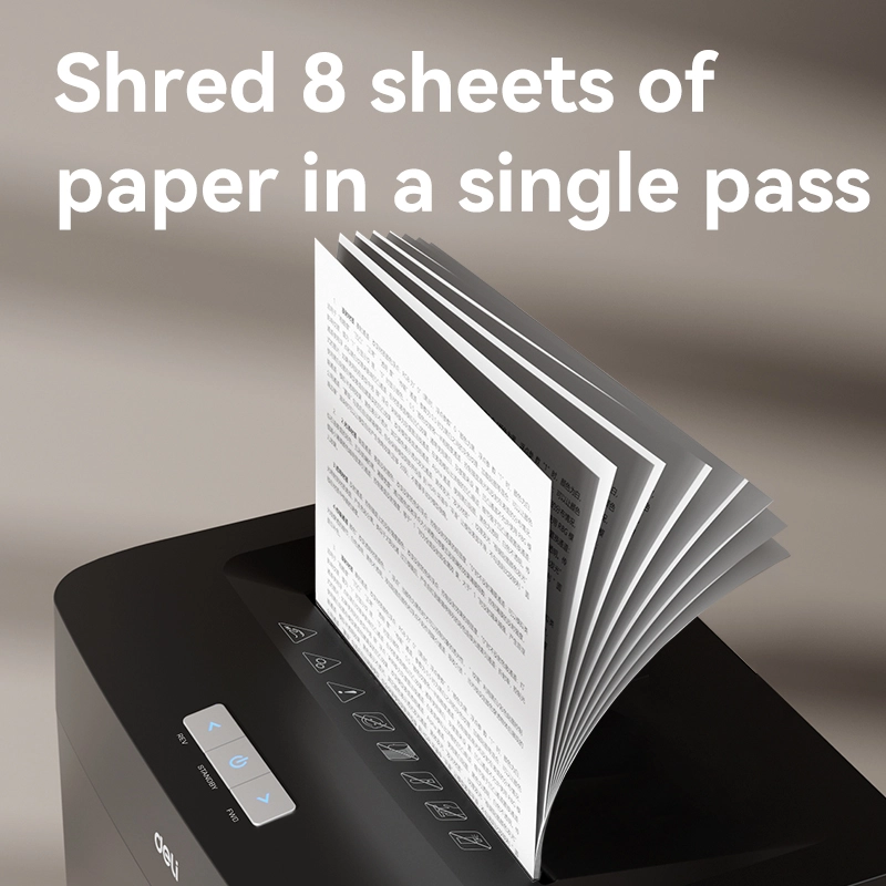 Compact paper shredder Deli ET022 for small office use in Kuala Lumpur