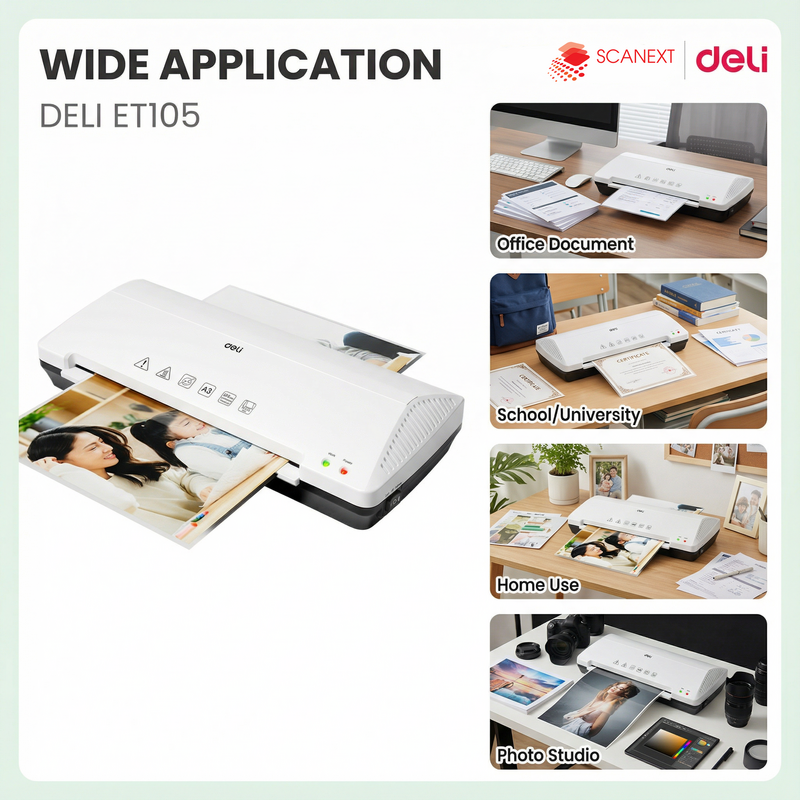 Deli ET105 A3 laminator supplier in Malaysia office environment