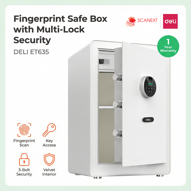 Extra large capacity Deli ET635 safe box for business and office use in Selangor