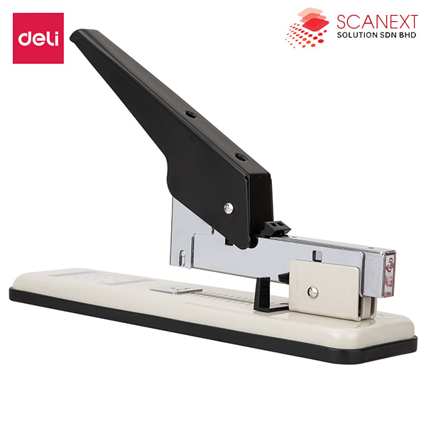 Deli E0394 heavy duty stapler on office desk Malaysia
