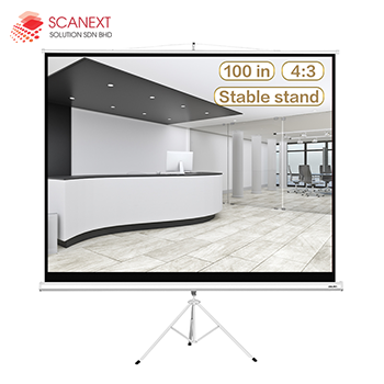 Business meeting presentation powered by Deli E50491 projector in Malaysia office