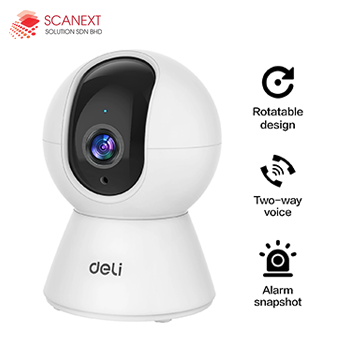 Deli ES105 security camera installed in Malaysia office for indoor surveillance supplied by Scanext