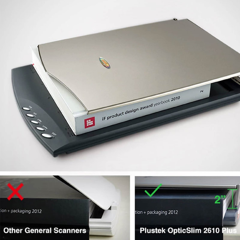 Plustek OpticSlim 2610 Plus A4 Flatbed Scanner