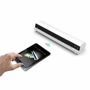 Mustek iScan Air S400W is a  A4 Document Receipt Plastic ID Card Scanner with Rechargeable Mobile Portable Wifi