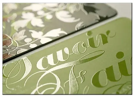 Spot UV Invitation Card