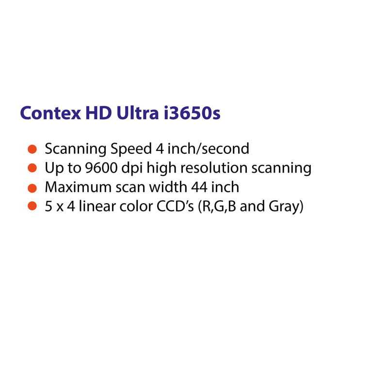 A1 A0 Size Scanner, Large Format Scanner Contex HD Ultra i3650s