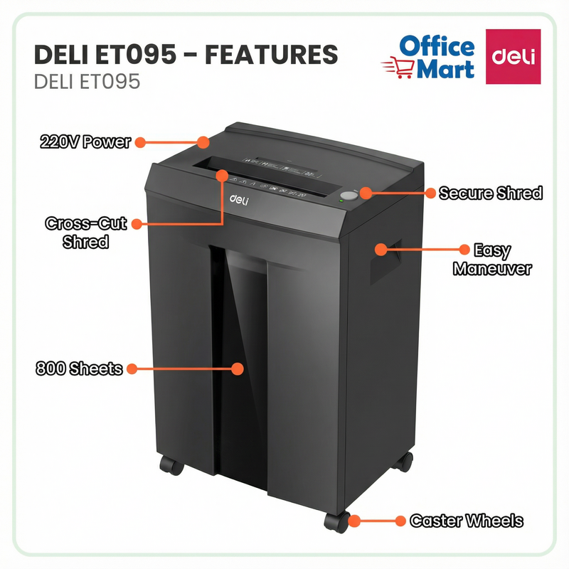 Deli ET095 Shredder Supplier Malaysia