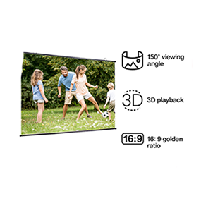 deli e50448-eu ​Wall Mount Projector Screen