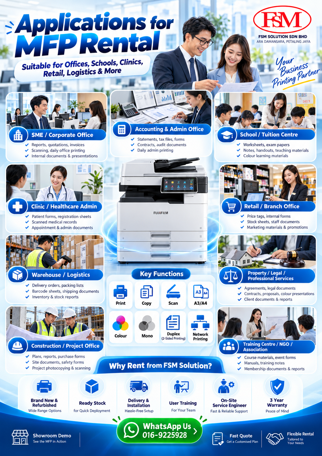 application for mfp rental