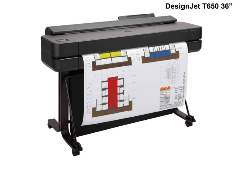 A1 Plotter Printer, 24 inch Printer, Large Format Plotter HP DesignJet T650 Printer
