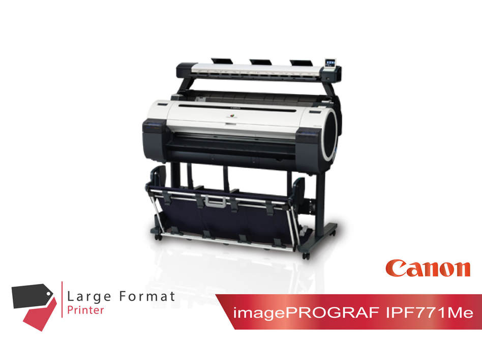 A0 Size Plotter Photocopy Machine Canon imagePROGRAF IPF771Me