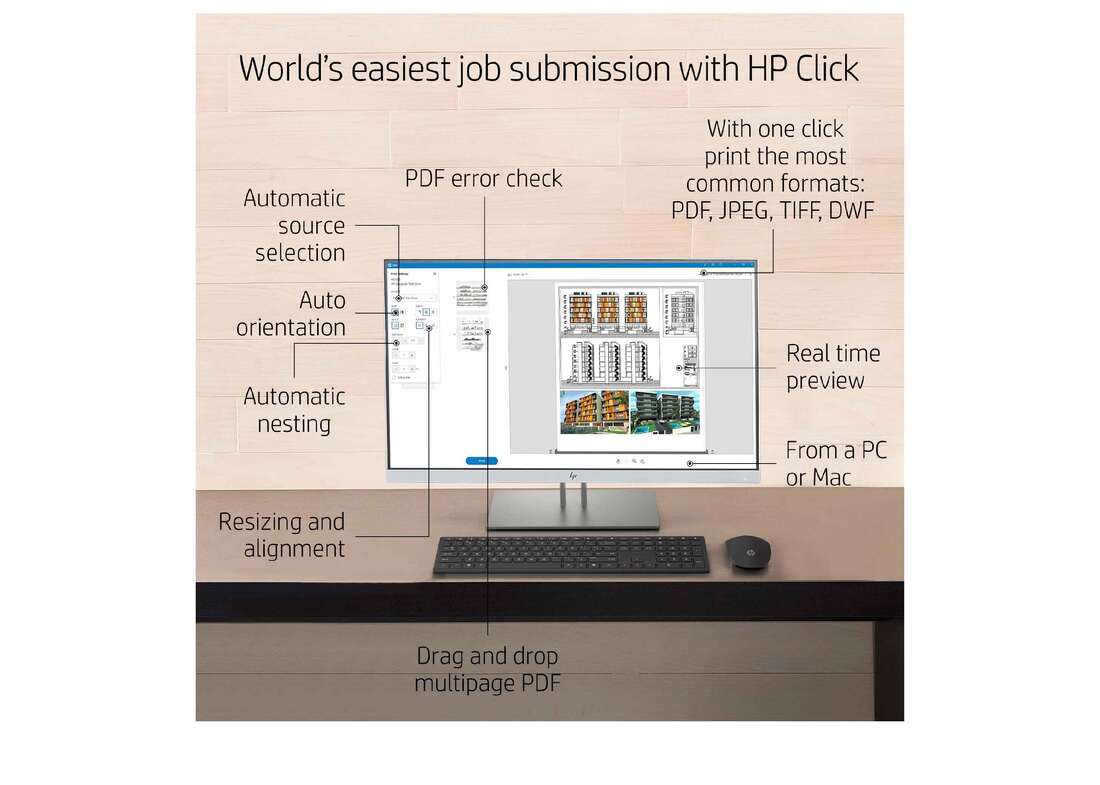 A0 Plotter Printer, 36 inch Printer, Large Format Plotter Printer HP DesignJet Studio Wood 36-in Printer