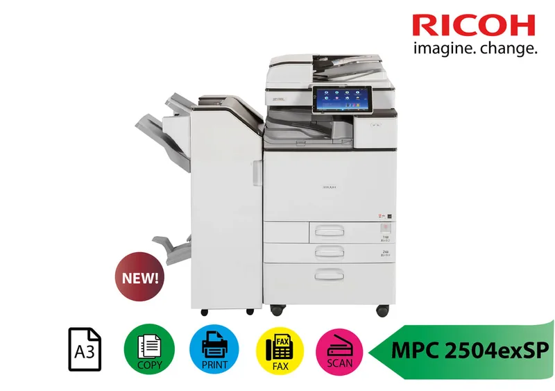 Color Photostat Machine A3 Ricoh MPC2504exSP Mesin Fotokopi Pelbagai Fungsi