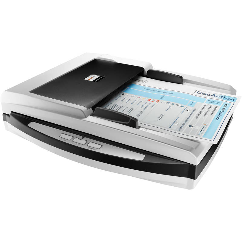 Document Scanner Flatbed and Multi Feed Paper Plustek SmartOffice PN2040