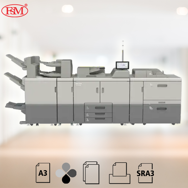 Ricoh Pro 8400s front view - black and white production printer