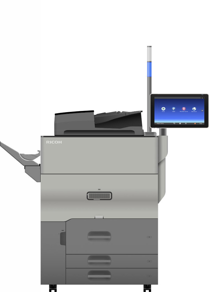 Ricoh ProC5300s with Output Tray