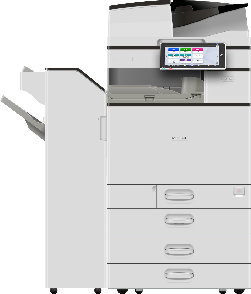 ricoh imc3500 configuration with tray 3 & 4 and stapler finisher