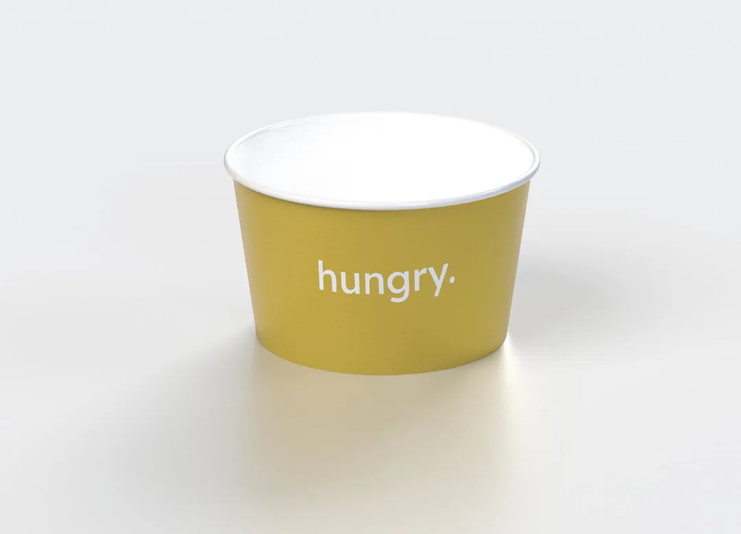 Custom food lunch salad paper bowl printing in KL for salad, rice bowl, takeaway meals and food delivery packaging by Printlab Bandar Sri Damansara.