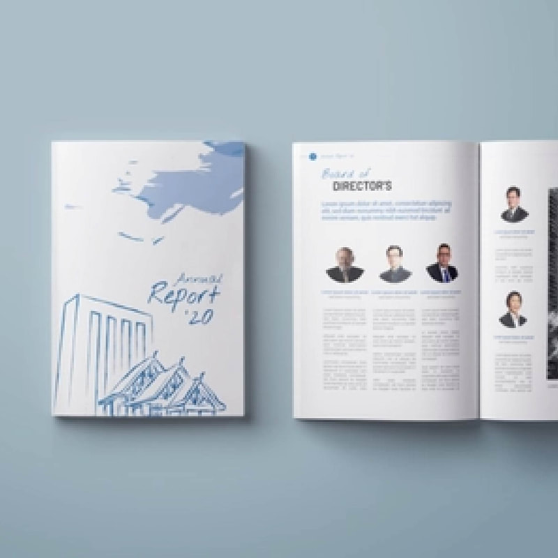 Annual Report Perfect Binding Printing