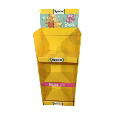 Cardboard Promotion Shelf, Floor Product Display Stand, Product Display Standee Rack, Point of Sales Display Rack, Pop Floor Display Stand, Point of Purchase Display,