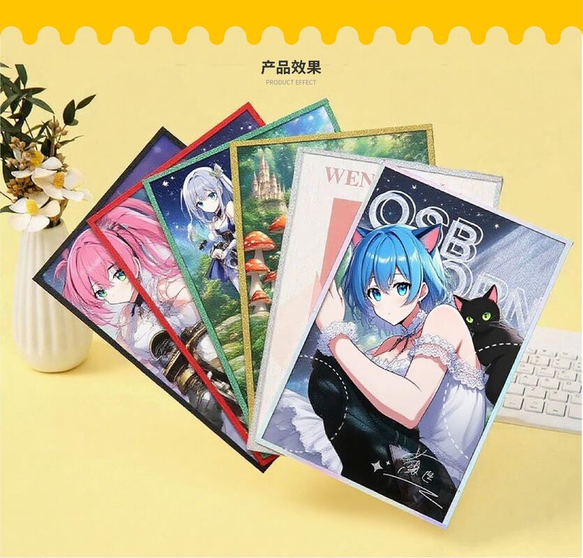 Custom bordered anime cards with consistent borders and sharp printing