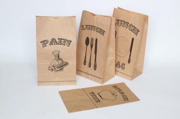 Print Kraft Paper Bag, Custom Design Brown Paper Bag