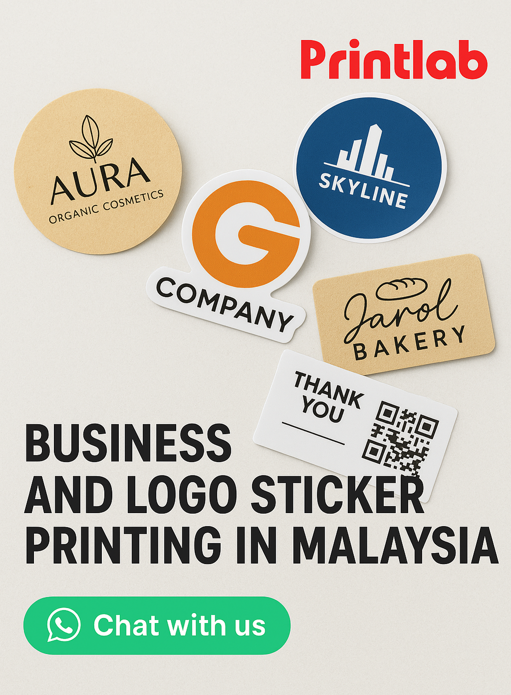 Business and Logo Sticker Printing in Malaysia