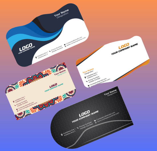 Custom Shape Name Card