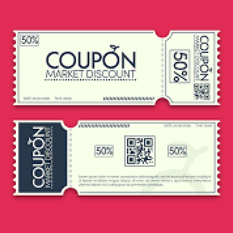 Custom Shaped Coupon