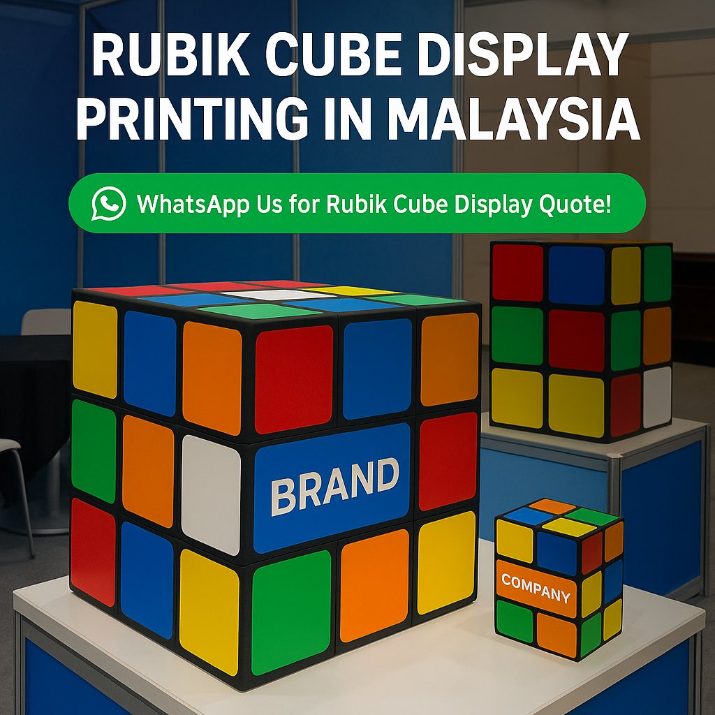 Creative Rubik Cube Display Printing in Malaysia