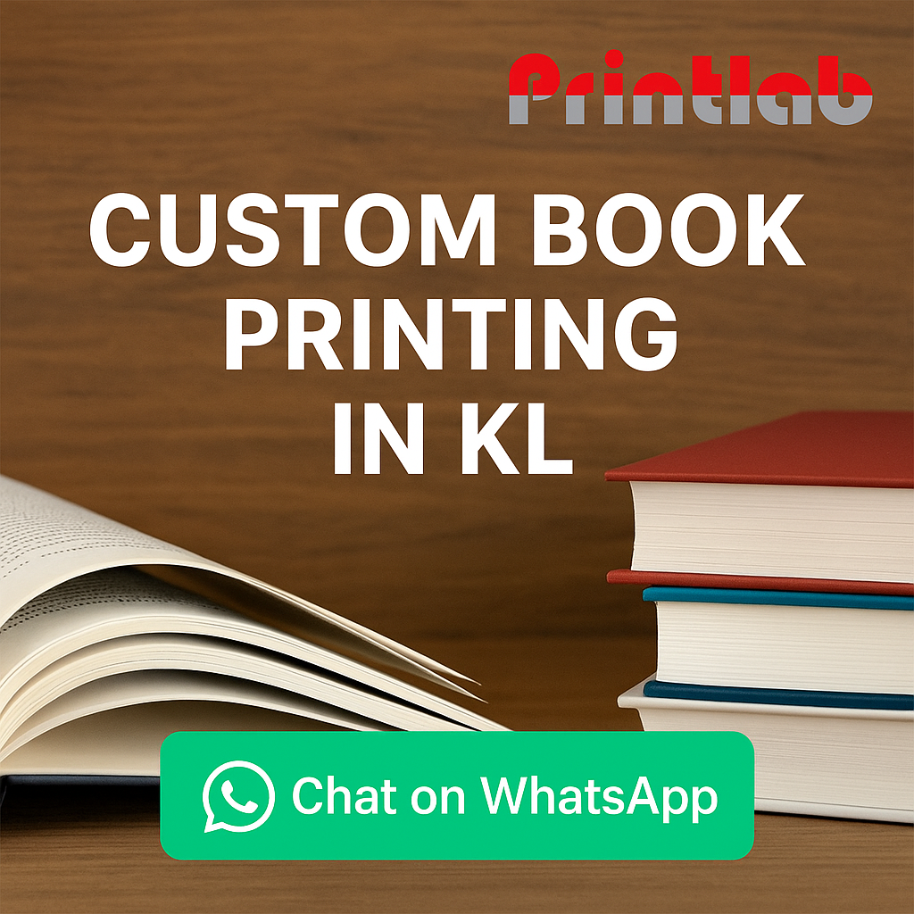 Custom Book Printing in KL – Design & Print Your Own Book with Printlab