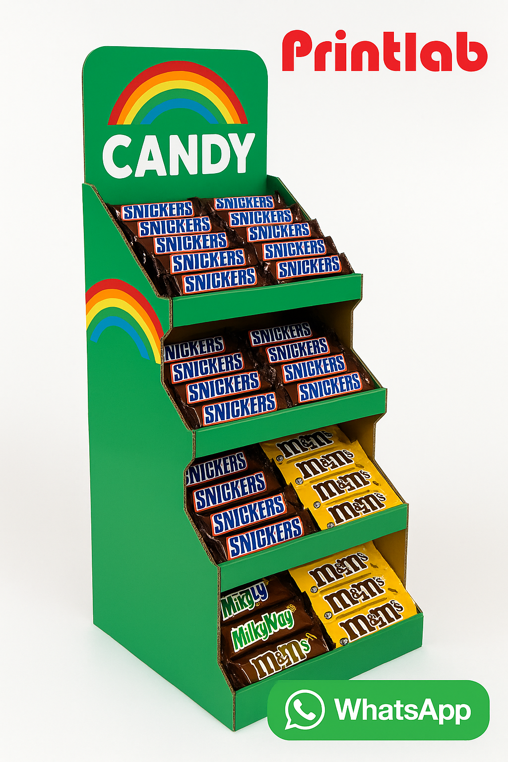 Custom Food Merchandise Cardboard Display Box Printing in Malaysia