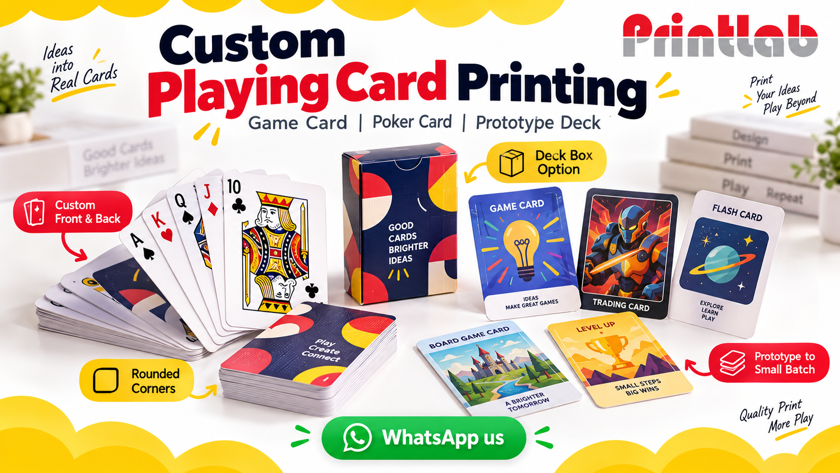 Custom playing card game card and poker card printing in KL by Printlab
