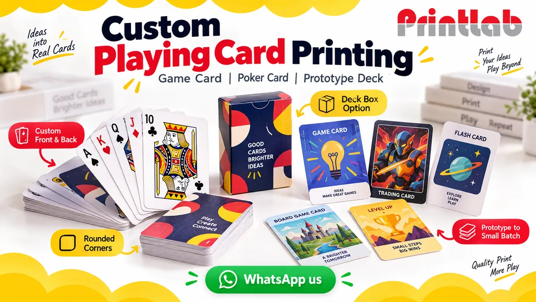 Custom playing card game card and poker card printing in KL by Printlab