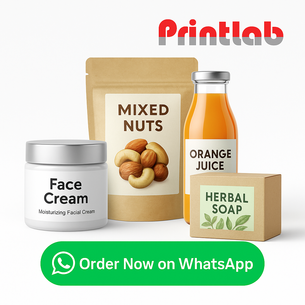 Custom Product Label Sticker Printing in Malaysia