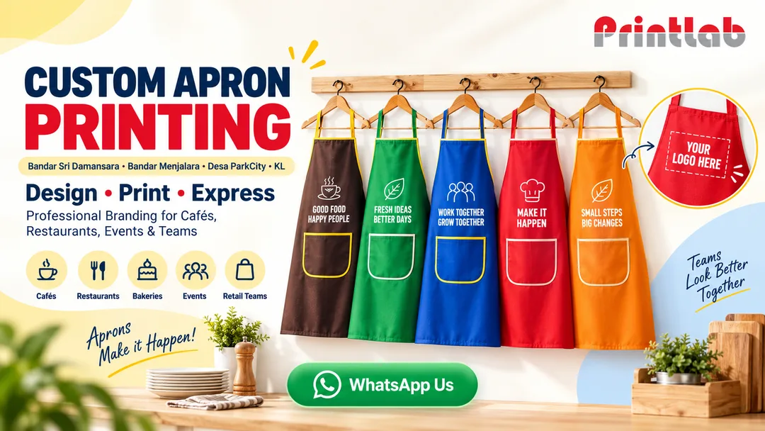 Custom apron printing KL PJ P