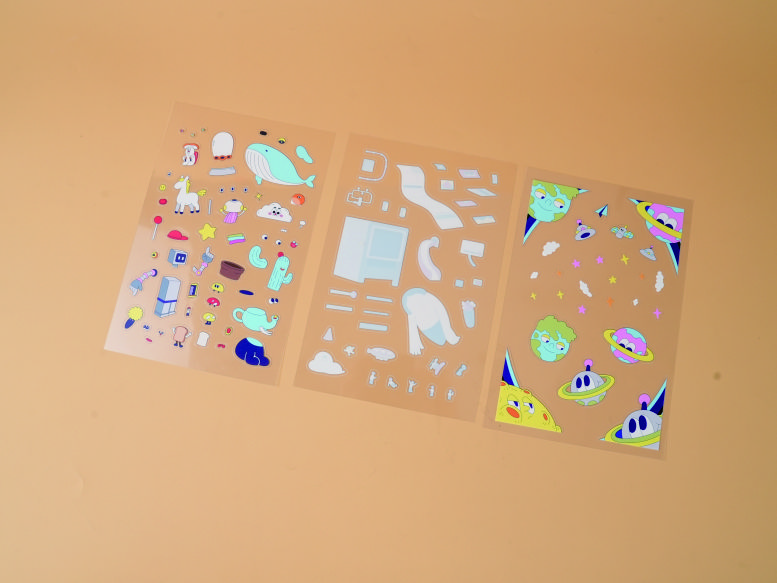 Custom scenic decorative sticker printing in Bandar Sri Damansara KL with A6, A5, A4 and custom size landscape sticker sheet options.