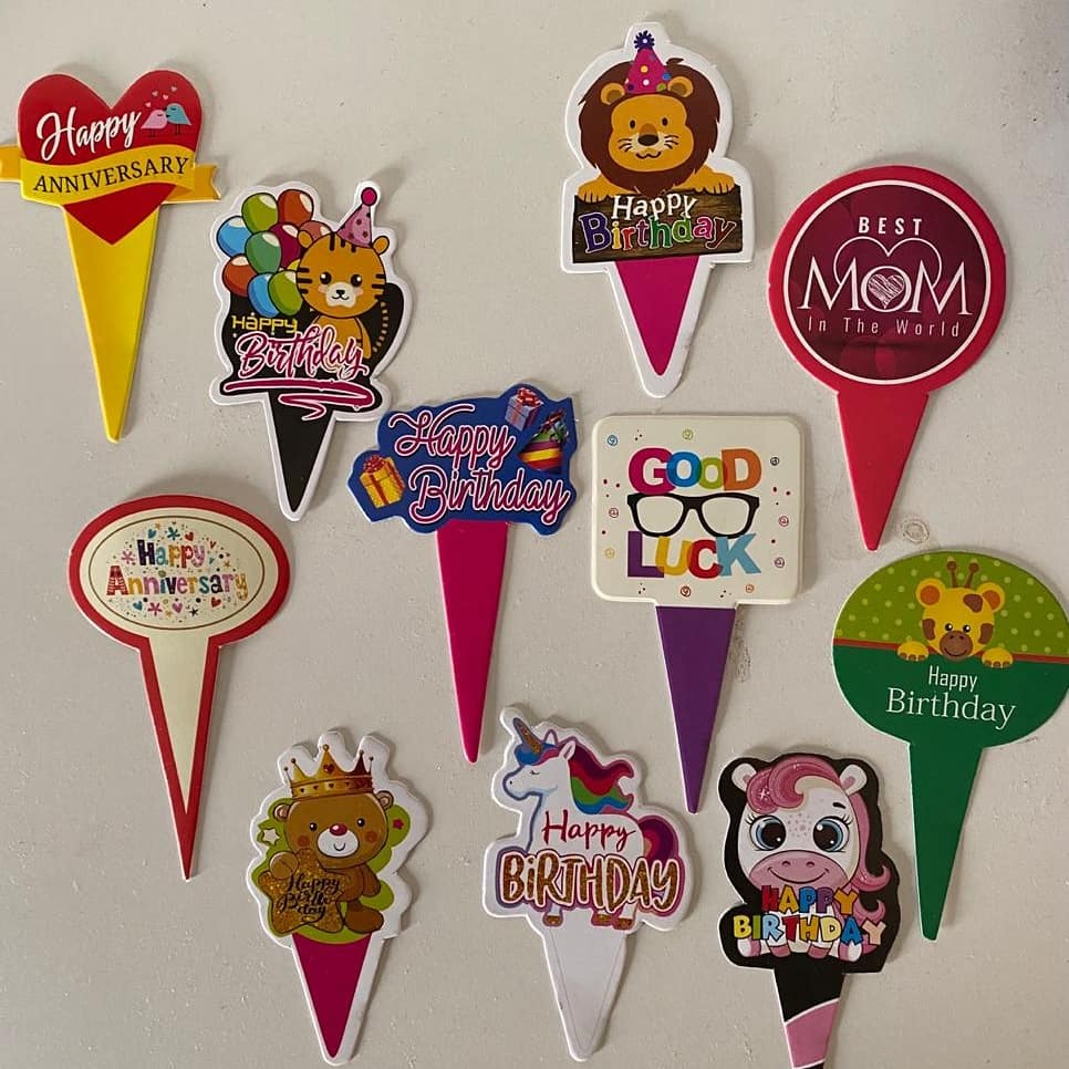 Food Tag Cake Decoration