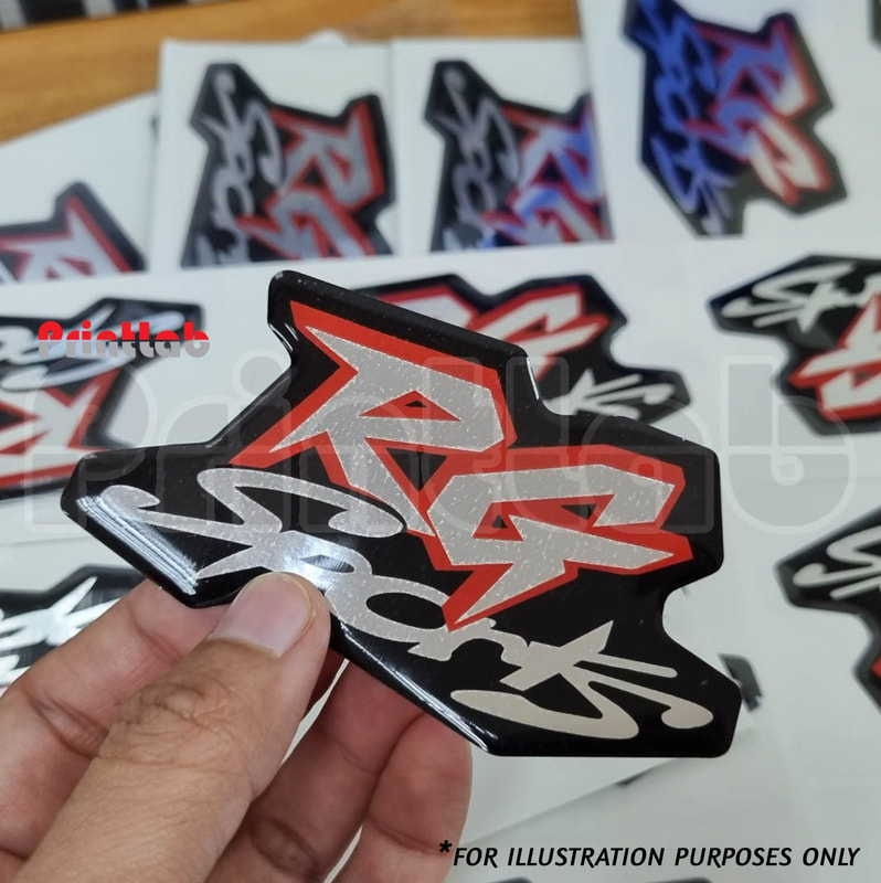 3D epoxy stickercustom epoxy emblem flexible sticker printing