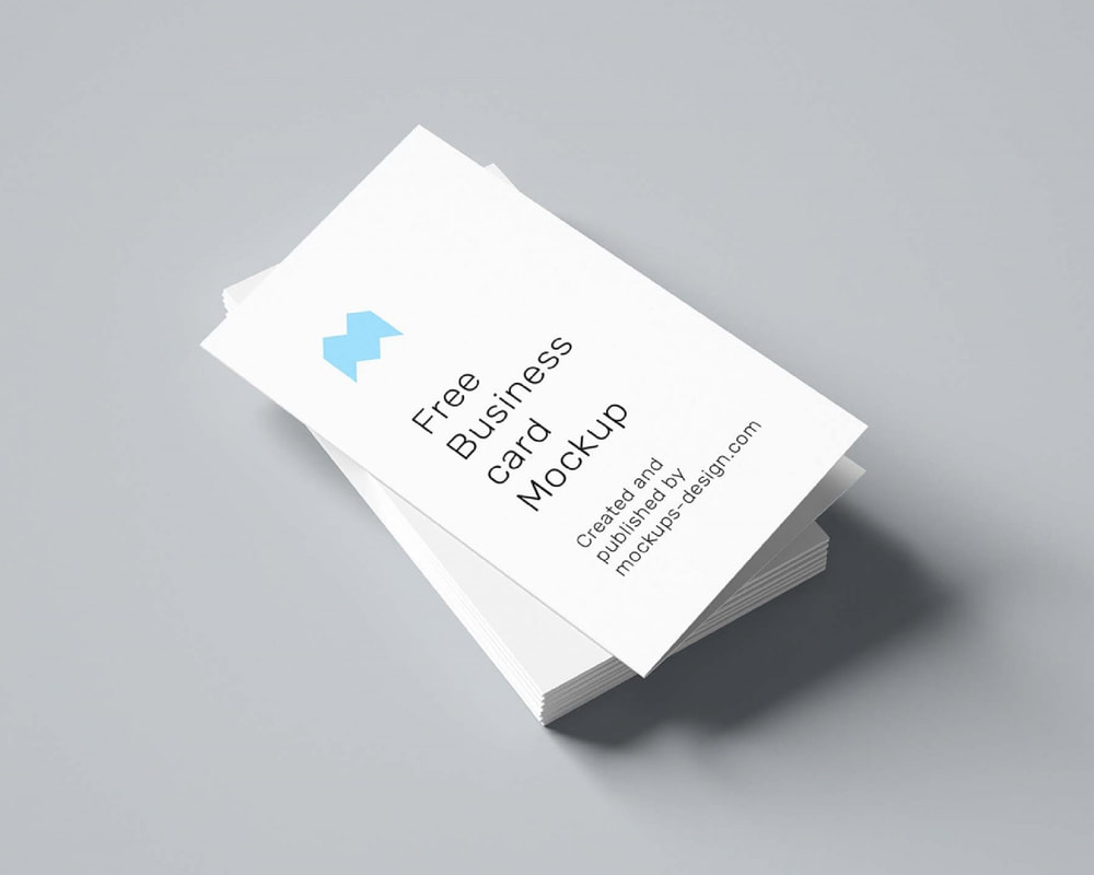 Folded Business Card Portrait
