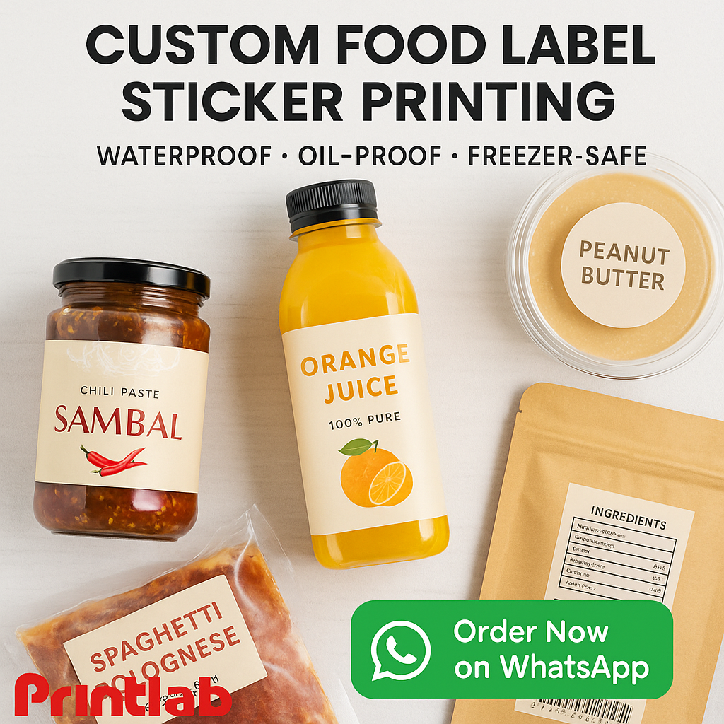 Food Label Sticker Printing in Malaysia