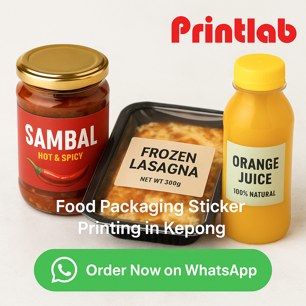 Food Packaging Sticker Printing in Kepong