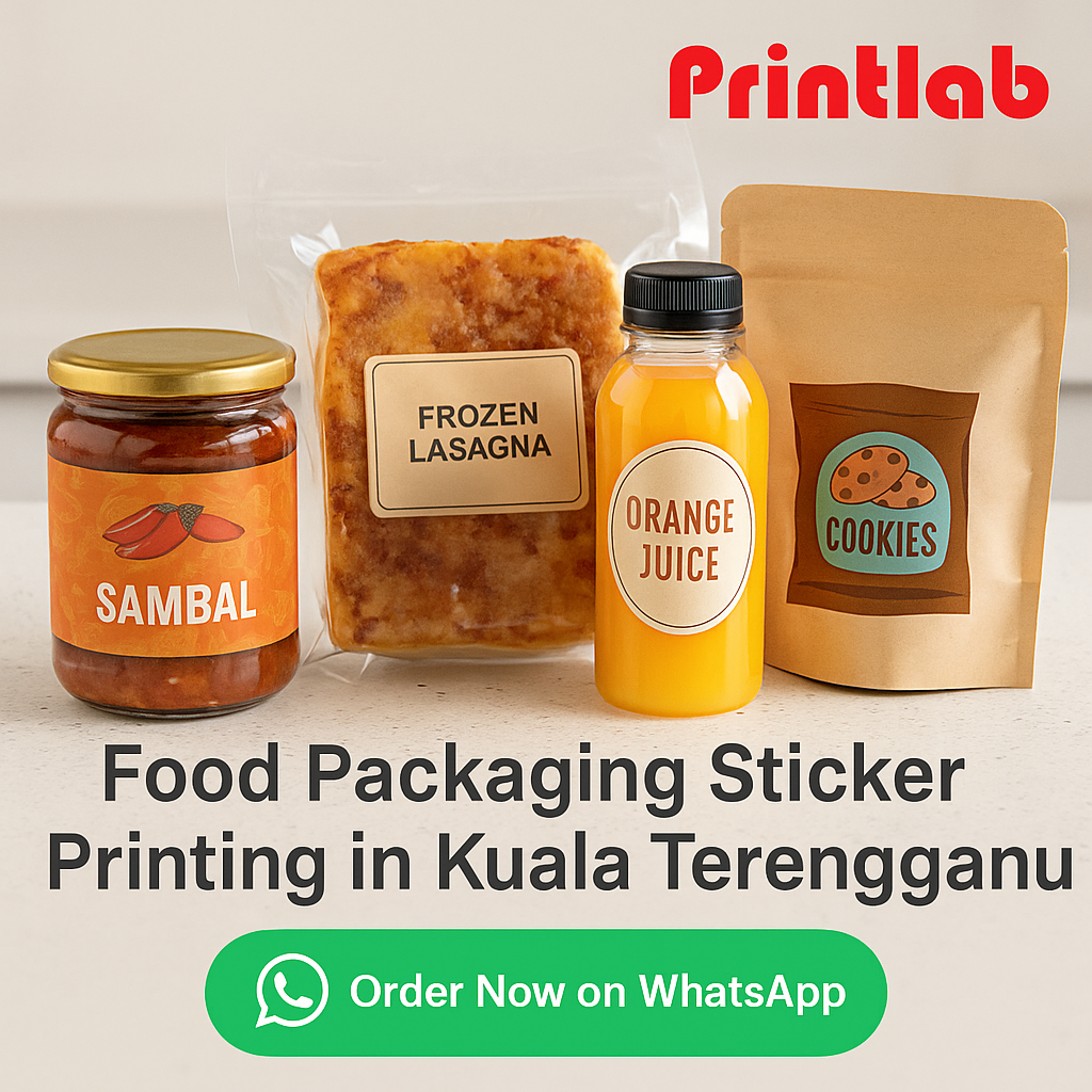 Food Packaging Sticker Printing in Kuala Terengganu