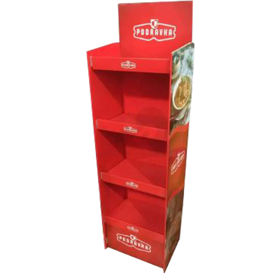 Large Custom Food Corrugated Rack Printing in Malaysia