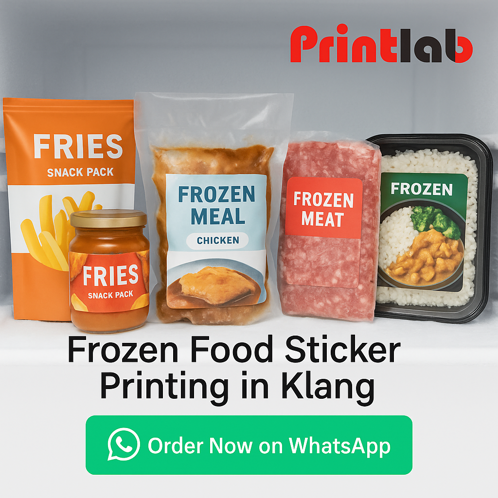 Frozen Food Sticker Printing in Klang