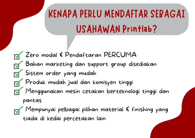 kenapa perlu join usahawan printlab