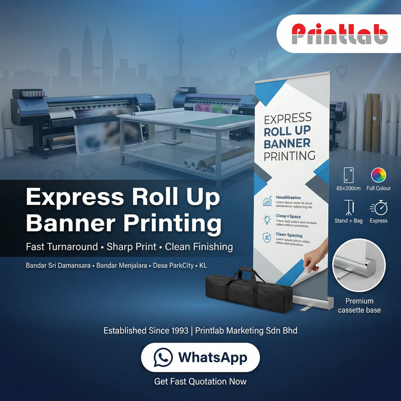Express Roll Up Banner Printing in KL