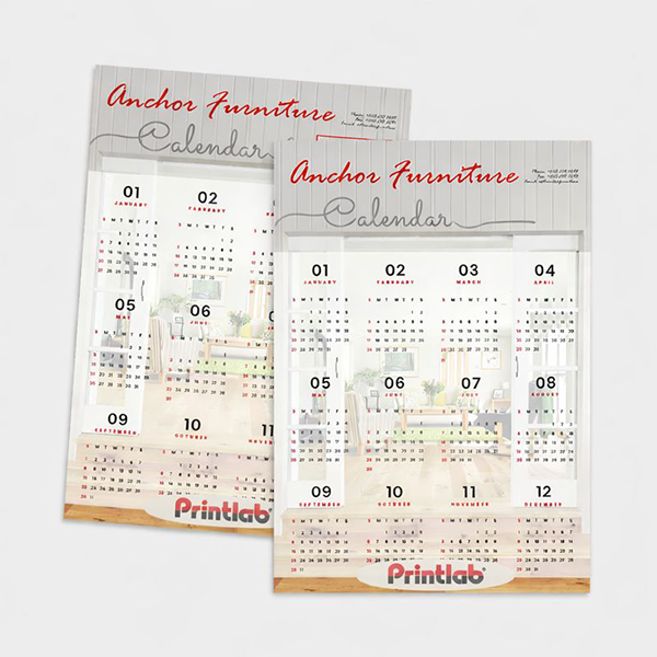 Custom logo wall calendar Malaysia bulk printing for corporate gifts and businesses