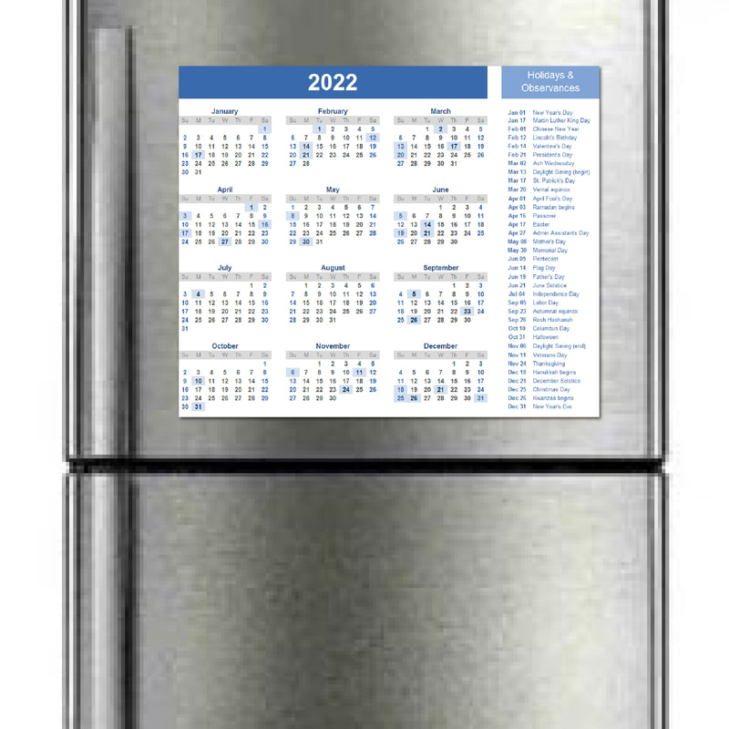Fridge Calendar
